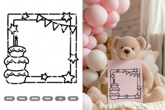 Birthday Frame SVG &amp; Clipart Product Image 1