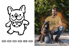 Kawaii Bulldog SVG &amp; Clipart Product Image 1