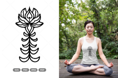 Lotus Wall Decor SVG &amp; Clipart Product Image 1