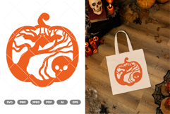 Halloween Pumpkin Cut File SVG &amp; Clipart Product Image 1