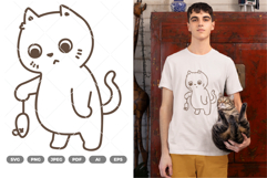 Cat SVG &amp; Clipart Product Image 1