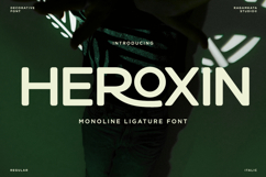 Heroxin - Monoline Ligature Font Product Image 1