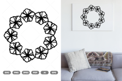 Flowers Border SVG &amp; Clipart Product Image 1