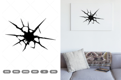 Cracking Wall SVG &amp; Clipart Product Image 1