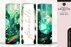 Personalised Name Tumbler Wrap PNG Sublimation | Marble Product Image 1