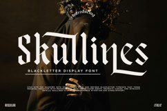 Skullines - Blacklettter Display Font Product Image 1