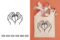 Mom and Baby Illustration SVG &amp; Clipart Product Image 1