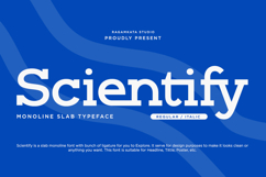 Scientify - Monoline Slab Serif Font Product Image 1