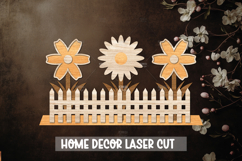 Flowers Stand Decor Laser Cut SVG, Wood cut flower SVG Product Image 1