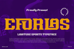 Eforlas - Ligature Sport Typeface Product Image 1