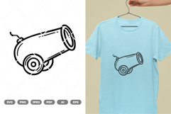 Circus Cannon SVG &amp; Clipart Product Image 1