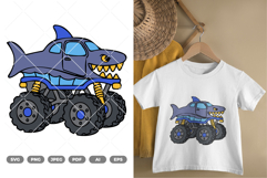 Monster Truck Colored SVG &amp; Clipart Product Image 1