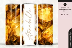 Personalised Name Tumbler Wrap PNG Sublimation | Marble Product Image 1