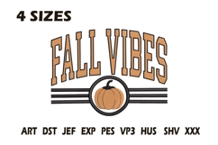 Fall Vibes Embroidery Design Product Image 1