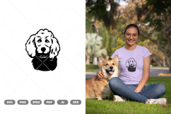Dog Silhouette SVG &amp; Clipart Product Image 1