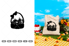 Easter Egg Basket SVG &amp; Clipart Product Image 1