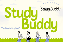 Study Buddy Playful Handwriting Font. Product Image 1