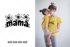 Floral Heart Mama SVG &amp; Clipart Product Image 1