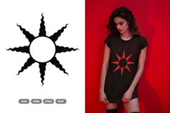 Tribal Sun SVG &amp; Clipart - Sun Tattoo Product Image 1