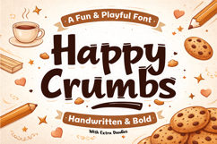 Happy Crumbs Playful Handwritten Font Product Image 1