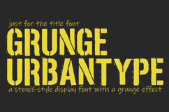 Urbantype Font - Grunge Effect Product Image 1