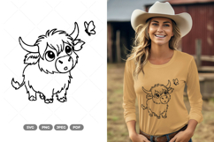 Highland Cow SVG &amp; Clipart Product Image 1