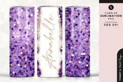 Personalised Name Tumbler Wrap PNG Sublimation | Glitter Product Image 1
