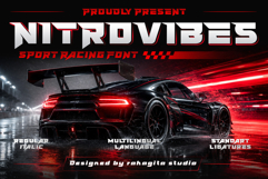 Nitrovibes - Sport Racing Font Product Image 1