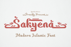 Sakyena - Modern Islamic Font Product Image 1