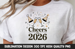 Cheers to 2026 Sparkler Celebration Clipart Product Image 1