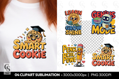 Smart Cookie Back to School Clipart Sublimation PNG Product Image 1