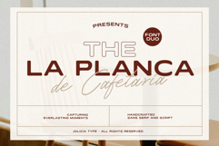 La Planca de Cafetaria | Font Duo Sans Script Product Image 1