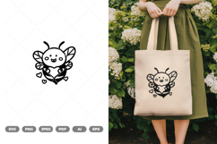 Kawaii Bee SVG &amp; Clipart Product Image 1