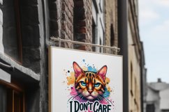 Funny Cat Sarcastic Quotes Sublimation Bundle | 40 Cat png Product Image 11