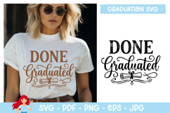 Done graduated SVG, Graduation inspired SVG Product Image 1
