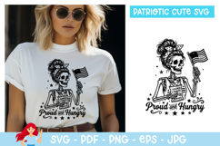 Proud and hungry SVG ,Patriotic SVG, Independence day SVG Product Image 1