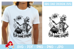 Flip game strong SVG, Dad inspired SVG, Skeleton Product Image 1