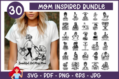 30 Mom inspired bundle SVG, Mom inspired SVG Product Image 1