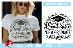 Proud sister of a graduate SVG, Graduation inspired SVG Product Image 1