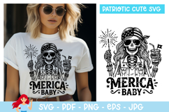 Merica baby SVG , Patriotic SVG, Independence day Product Image 1