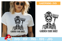 Garden hair daily SVG, Garden inspired SVG Product Image 1