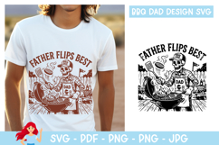 Father flips best SVG, Dad inspired SVG, Skeleton Product Image 1
