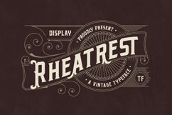 Rheatrest - A Vintage Typeface Product Image 1