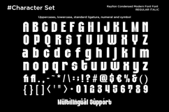 Rayllon - Condensed Modern Font Product Image 10