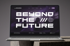 Wild Cyber - Modern Futuristic Expanded Boxy Sans Font Product Image 8