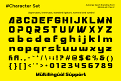 Auberga - Sport Branding Font Product Image 10