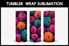 Pumpkins Tumbler Sublimation | 3D Tumbler Wrap Product Image 1