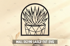 Modern Plant Wall Art SVG I Botanical Laser Cut Wall Art Product Image 1
