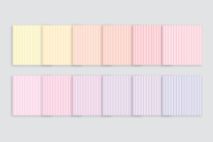 Rainbow and White Seamless Pinstripes Digital Paper Pattern Product Image 6