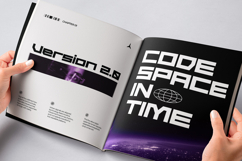 Wild Cyber - Modern Futuristic Expanded Boxy Sans Font Product Image 9